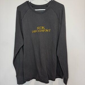 Seek‎ Discomfort Men’s Black Long Sleeve Crewneck Size XL